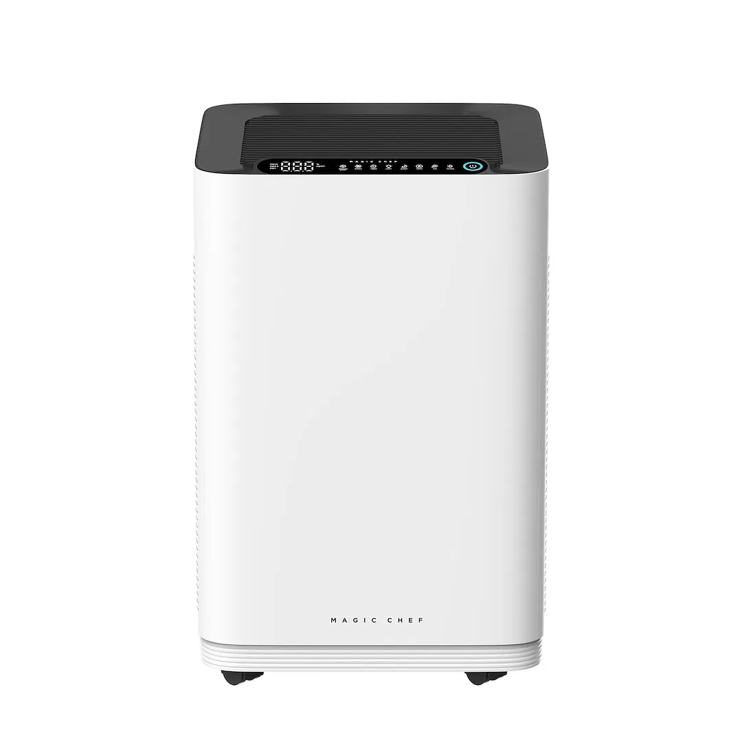MCAP800W – MAGIC CHEF Air Purifier, Pre Filter And 2 HEPA Filters Cleans 1937 Square Foot Room In 30 Minutes 120 Volt...